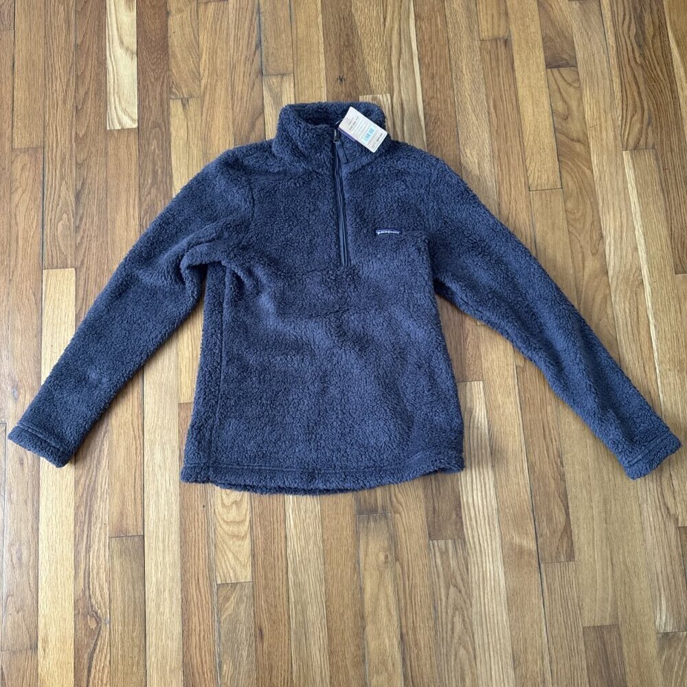 Patagonia Women's Los Gatos 1/4-Zip Fleece Sweatshirt Feather Gray Size S